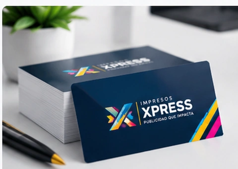 Tarjetas de presentación impresas en papel y cartulina