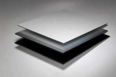 Muestra de ACM o Alucobond para anuncios y fachadas